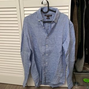 Michael Kors Mens linen long sleeve
